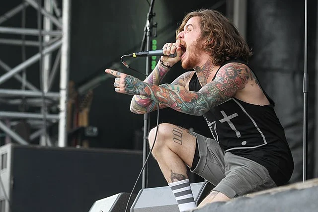 The Devil Wears Prada performing on tour